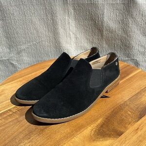 Hush Puppies Women’s Analise Clever Loafers Black Suede Size 7.5